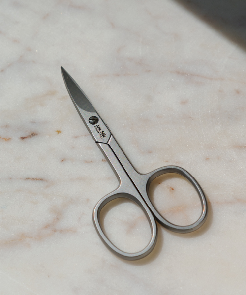 Stainless Steel Baby Nail Scissors with PVC Case - Tenartis Made in Italy