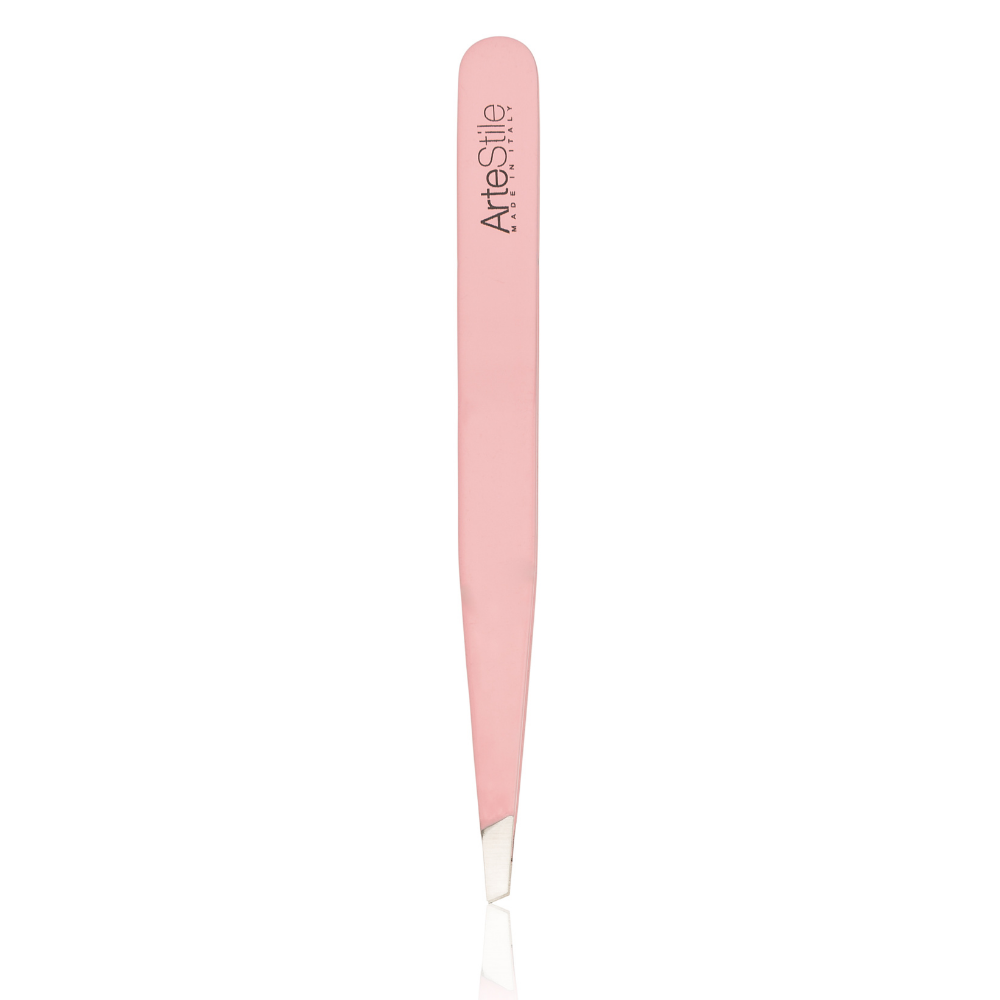 The Slant Tip Tweezers in Rosé - ArteStile Beauty