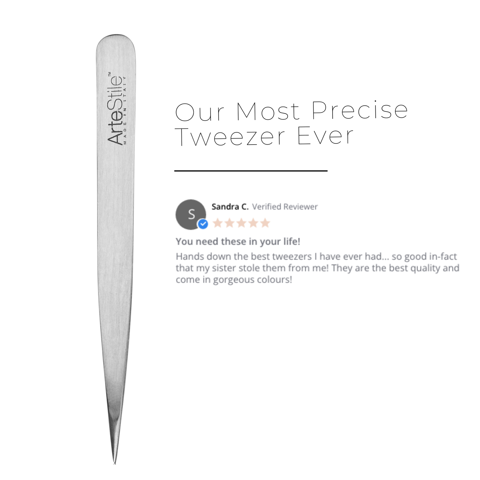 ArteStile Classic Point Tip Tweezers