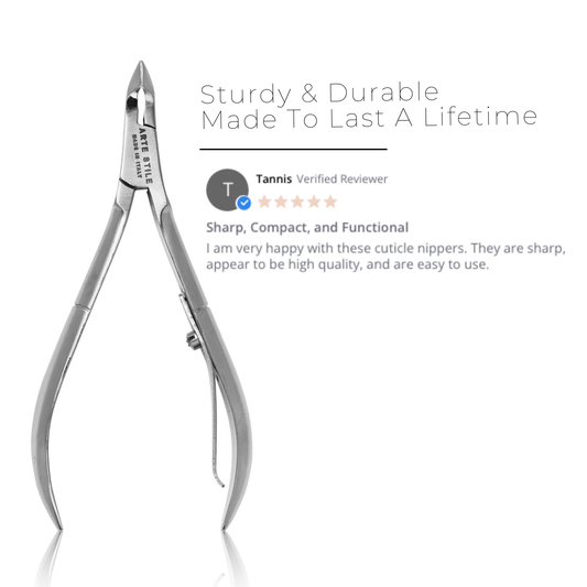 Cuticle Nippers in Brushed Stainless Steel