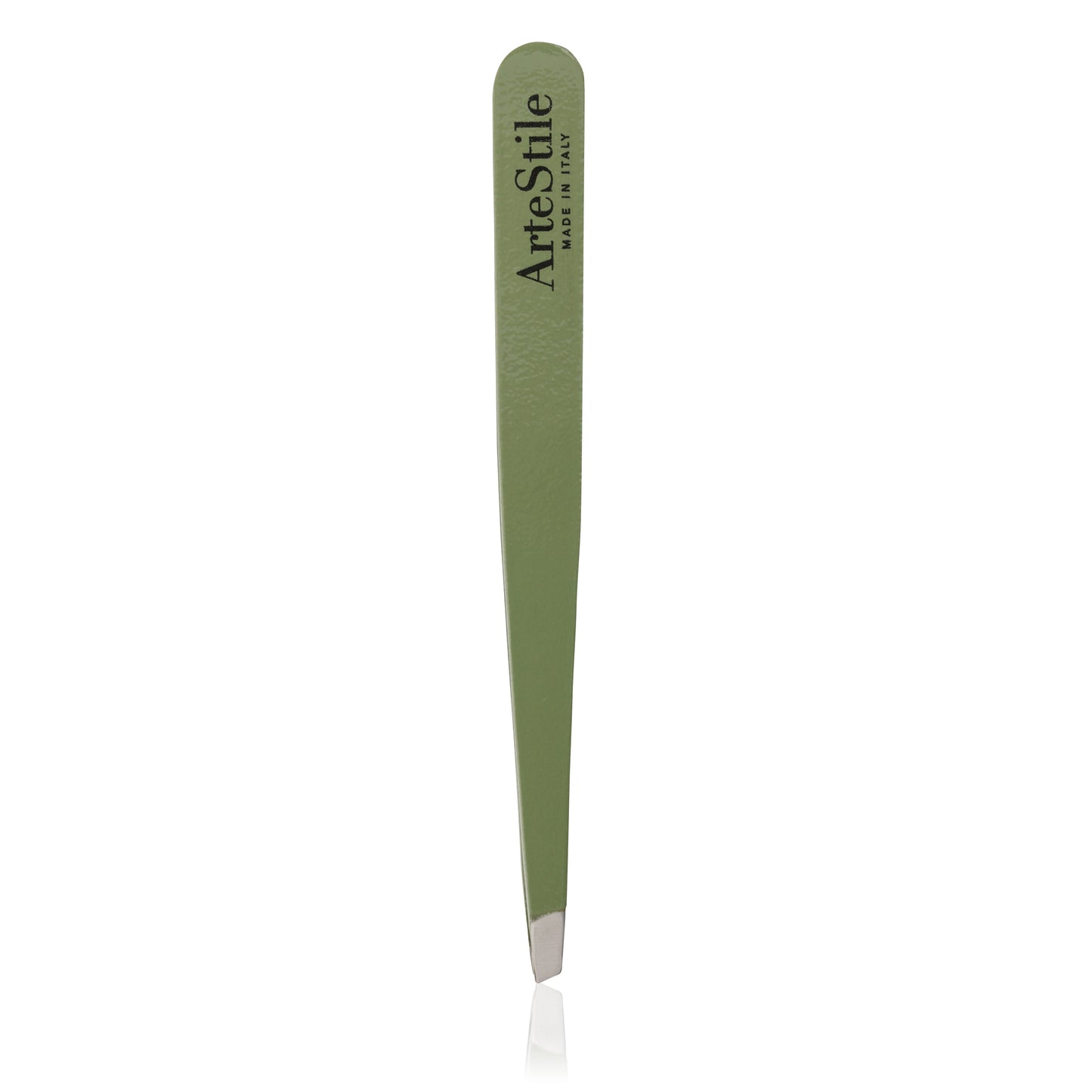 Slant Tip Tweezers + Brow Scissors Kit in Olive
