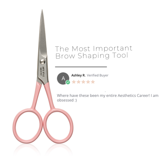 The Brow Scissors in Rosé - ArteStile Beauty