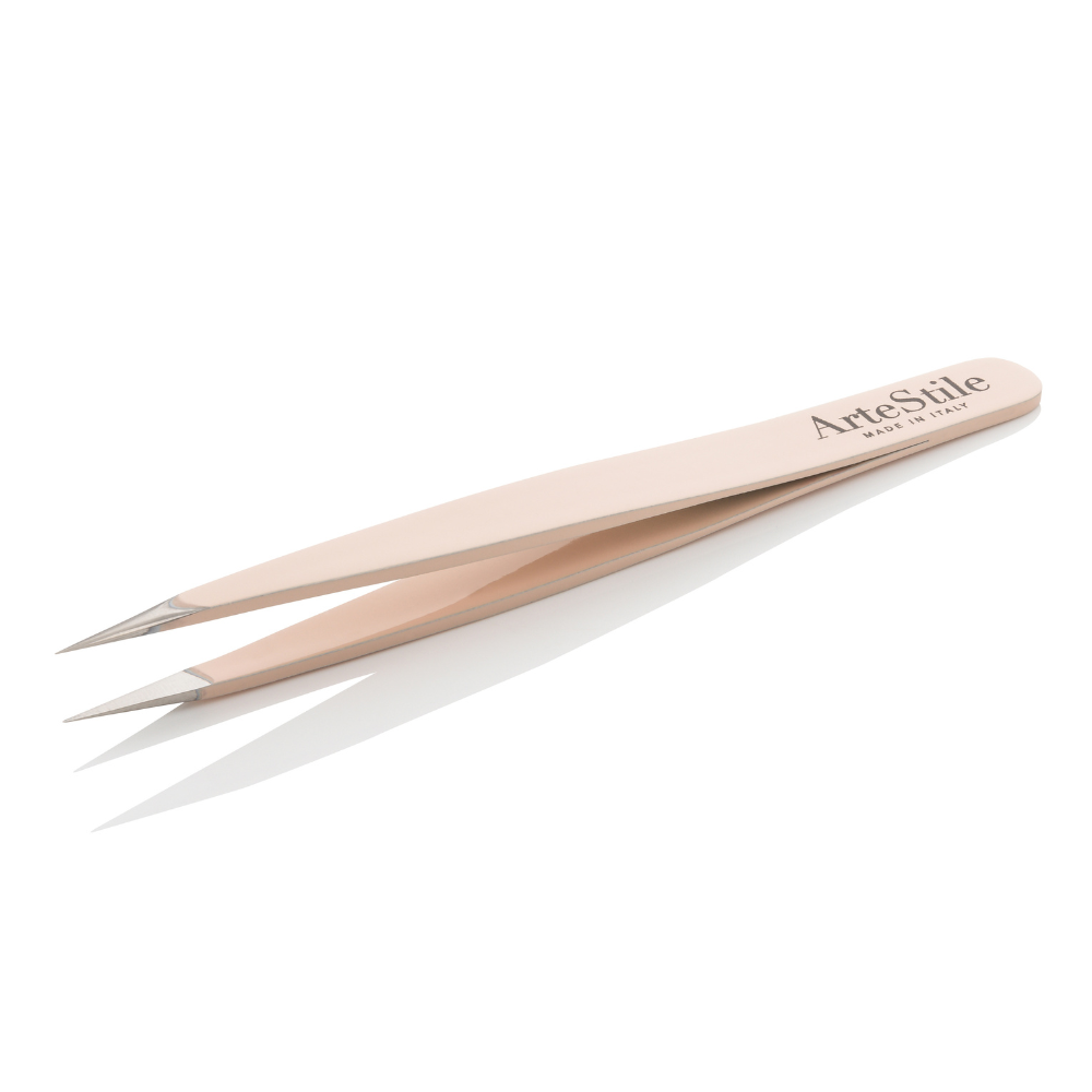 The Point Tip Tweezers in Sand - ArteStile Beauty