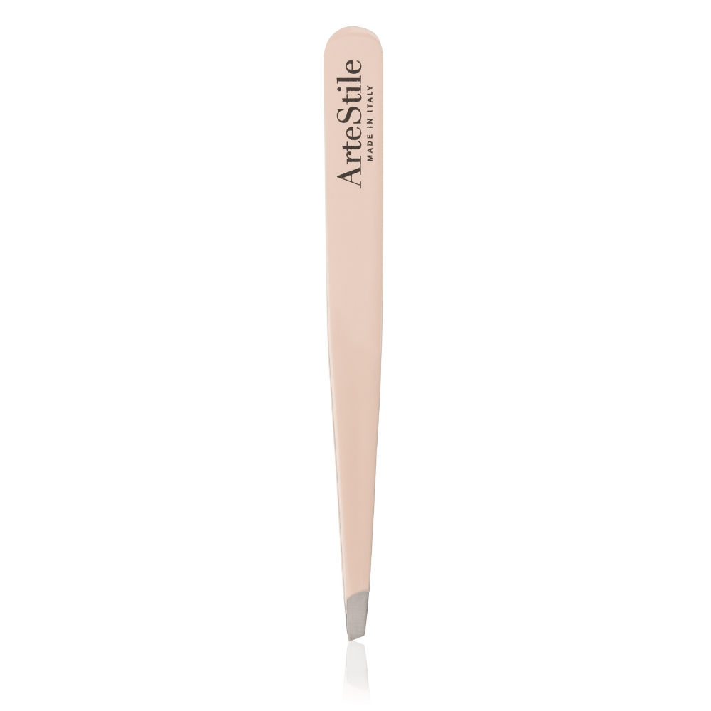 The Slant Tip Tweezers in Sand - ArteStile Beauty